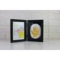 Wholesale Amazon hot sale custom Wood frame Baby one year old Memorial gift baby handprint kit frame for decoration